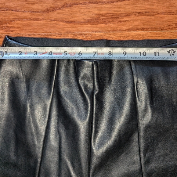SO Faux Leather pants - high rise flare - small - elastic waistband - baddie fit - Picture 6 of 10